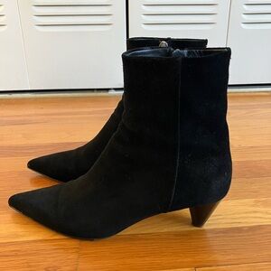 Aeydē black suede boots, size 9
